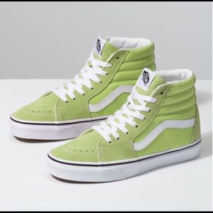 Bright Green Sk8-Hi Vans Sneakers